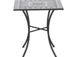 Siena Garden Gartentische|Gartentisch Como Quadratisch Grau 60 cm x 60 cm