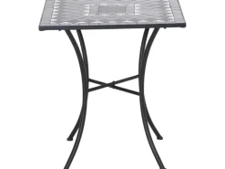 Siena Garden Gartentische|Gartentisch Como Quadratisch Grau 60 cm x 60 cm