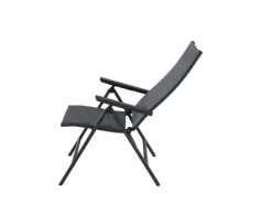 Klappsessel Tauro 66 cm x 60 cm x 110 cm Anthrazit Matt*Siena Garden Online