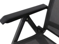 Siena Garden Gartenstühle|Klappsessel Tesoro Alu 68 cm x 60 cm x 110 cm Anthrazit Matt