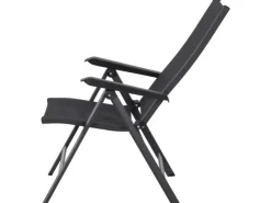 Siena Garden Gartenstühle|Klappsessel Tesoro Alu 68 cm x 60 cm x 110 cm Anthrazit Matt