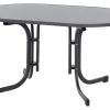 Siena Garden Gartentische|Klapptisch Paco Rechteckig Anthrazit/Matt 90 cm x 140 cm