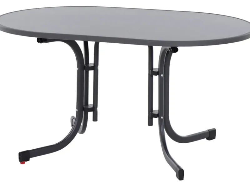 Siena Garden Gartentische|Klapptisch Paco Rechteckig Anthrazit/Matt 90 cm x 140 cm