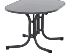 Siena Garden Gartentische|Klapptisch Paco Rechteckig Anthrazit/Matt 90 cm x 140 cm