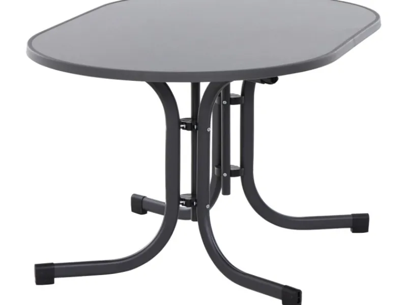 Siena Garden Gartentische|Klapptisch Paco Rechteckig Anthrazit/Matt 90 cm x 140 cm