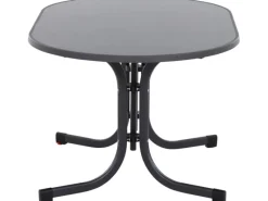 Siena Garden Gartentische|Klapptisch Paco Rechteckig Anthrazit/Matt 90 cm x 140 cm