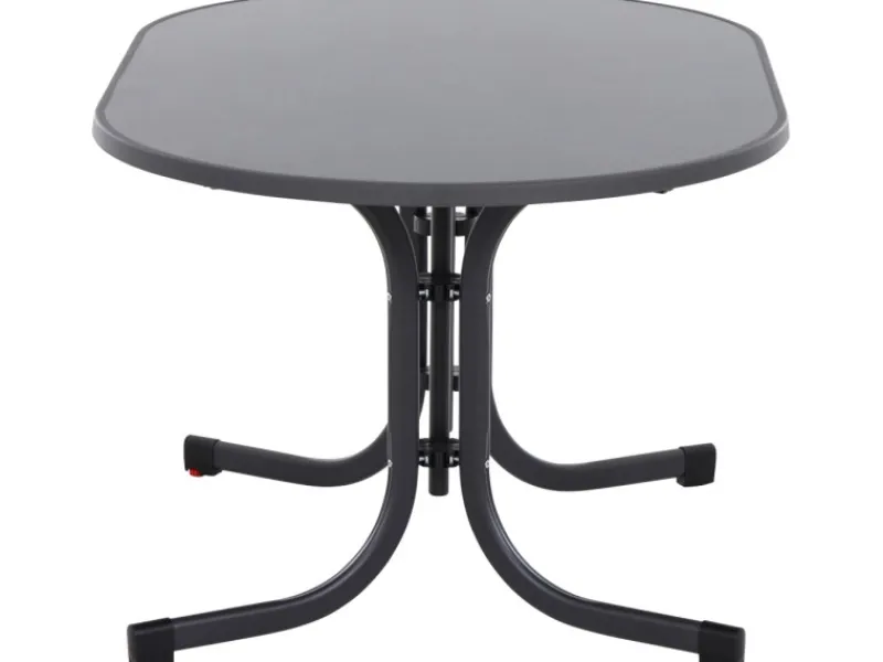 Siena Garden Gartentische|Klapptisch Paco Rechteckig Anthrazit/Matt 90 cm x 140 cm