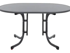 Siena Garden Gartentische|Klapptisch Paco Rechteckig Anthrazit/Matt 90 cm x 140 cm
