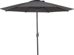 Siena Garden Sonnenschirme|Marktschirm Ø 300 cm Anthrazit mit Kurbelmechanik