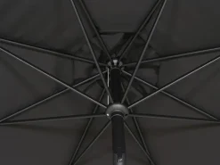 Siena Garden Sonnenschirme|Marktschirm Ø 300 cm Anthrazit mit Kurbelmechanik