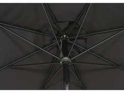 Siena Garden Sonnenschirme|Marktschirm Ø 300 cm Anthrazit mit Kurbelmechanik