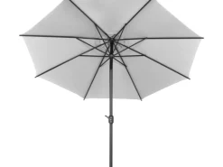 Siena Garden Sonnenschirme|Marktschirm Ø 300 cm Grau mit Kurbelmechanik