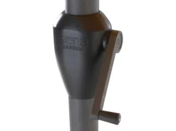 Siena Garden Sonnenschirme|Marktschirm Ø 300 cm Grau mit Kurbelmechanik