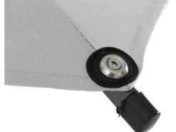 Siena Garden Sonnenschirme|Marktschirm Ø 300 cm Grau mit Kurbelmechanik