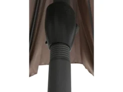 Siena Garden Sonnenschirme|Marktschirm Ø 300 cm Grau mit Kurbelmechanik