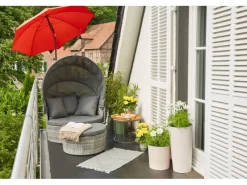 Siena Garden Sonnenschirme|Marktschirm City Ø 180 cm mit Schieber