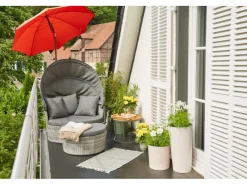 Siena Garden Sonnenschirme|Marktschirm City Ø 180 cm mit Schieber