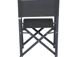 Siena Garden Gartenstühle|Paulo Regiesessel Matt Anthrazit -Silber-Schwarz Gestell Aluminium