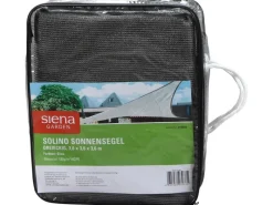 Siena Garden Sonnensegel|Solino Sonnensegel Grau 3-eckig, 3,6x3,6x3,6 m