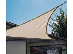 Solino Sonnensegel Ecru 3-eckig 3,6x3,6x3,6 m*Siena Garden Outlet