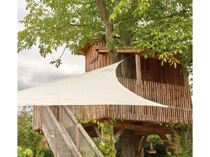 Solino Sonnensegel Ecru 3-eckig 3,6x3,6x3,6 m*Siena Garden Outlet