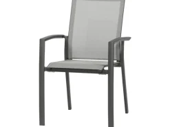 Stapelsessel Velia Alu 56 cm x 66 cm x 89 cm Anthrazit*Siena Garden Discount
