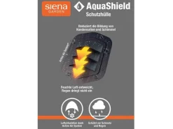 Siena Garden Schutzhüllen|Tragetasche AquaShield Hellgrau 125 cm x 32 cm x 50 cm