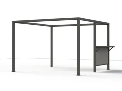 Siena Garden Zubehör Für Sonnenschutz|Tresen Schattenmanufaktur inkl. Mittelpfosten 36 x 210 x 153,8 cm