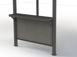 Siena Garden Zubehör Für Sonnenschutz|Tresen Schattenmanufaktur inkl. Mittelpfosten 36 x 210 x 153,8 cm