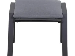 Siena Garden Sitzkissen|Gartenstühle|Valencia Hocker Matt Anthrazit-Salt & Pepper Gestell Aluminium