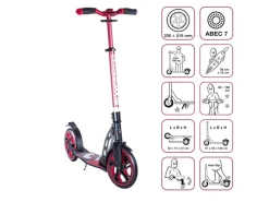 Six Degrees Aluminium Scooter mit Klappmechanismus und Ständer 230/215 mm ABEC 7 Höhenverstellbar GS-Geprüft* Clearance