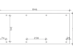 Skan Holz Quads|Carport Emsland Caravan 404 cm x 846 cm