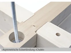 Kinder Skan Holz Kinder-Gartengeräte|Holz-Gartenhaus Lausanne Natur 450 cm x 300 cm