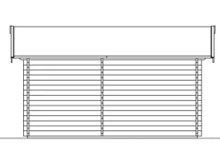 Kinder Skan Holz Kinder-Gartengeräte|Holz-Gartenhaus Lausanne Natur 450 cm x 300 cm