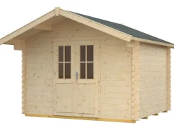 Skan Holz Gartenlauben|Holz-Gartenhaus Faro 2 Natur 300 cm x 250 cm