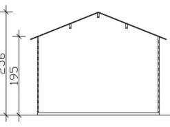Skan Holz Gartenlauben|Holz-Gartenhaus Faro 2 Natur 300 cm x 250 cm