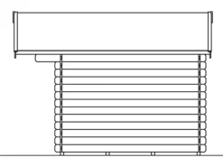 Skan Holz Gartenlauben|Holz-Gartenhaus Faro 2 Natur 300 cm x 250 cm