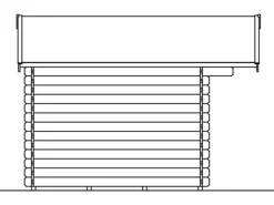 Skan Holz Gartenlauben|Holz-Gartenhaus Faro 2 Natur 300 cm x 250 cm
