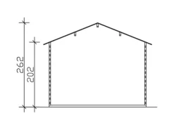 Skan Holz Gartenlauben|Holz-Gartenhaus Narvik 1 Natur 300 cm x 300 cm