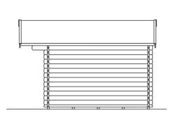 Skan Holz Gartenlauben|Holz-Gartenhaus Narvik 1 Natur 300 cm x 300 cm