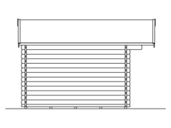Skan Holz Gartenlauben|Holz-Gartenhaus Narvik 1 Natur 300 cm x 300 cm