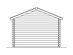 Skan Holz Gartenlauben|Holz-Gartenhaus Narvik 1 Natur 300 cm x 300 cm