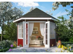 Holz-Pavillon Almelo farbbehandelt 350 cm x 303 cm*Skan Holz Clearance