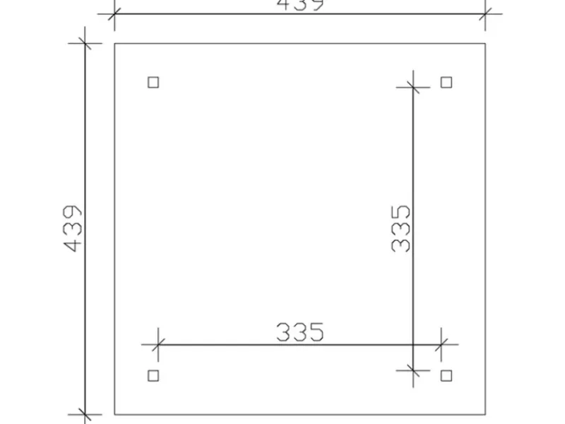 Holz-Pavillon Cannes 2 lasiert 359 cm x 359 cm*Skan Holz Online
