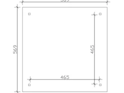 Holz-Pavillon Cannes 4 Eiche lasiert 489 cm x 489 cm*Skan Holz Sale