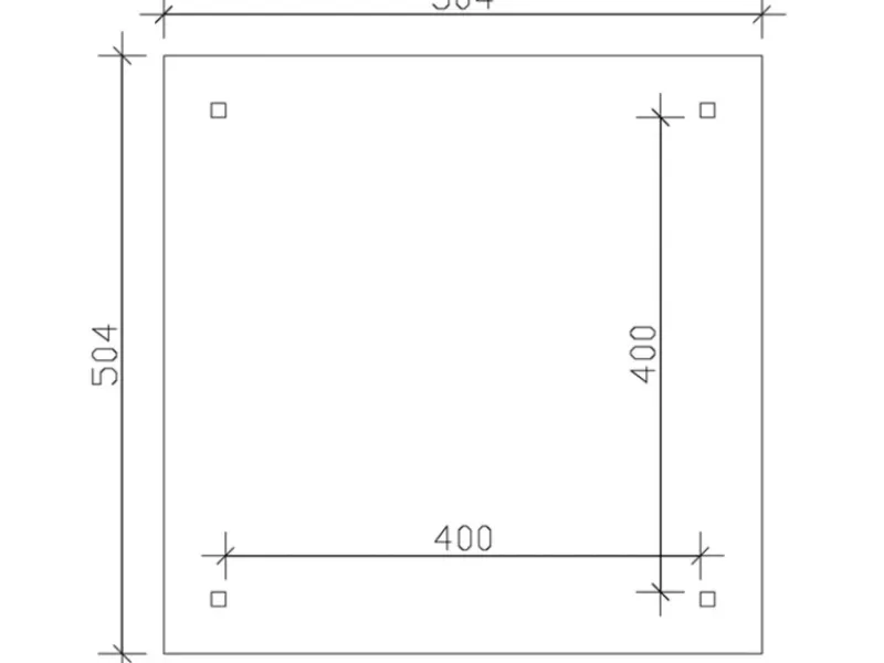 Holz-Pavillon Cannes 3 lasiert 424 cm x 424 cm*Skan Holz New