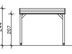 Holz-Pavillon Toulouse lasiert 294 cm x 294 cm*Skan Holz