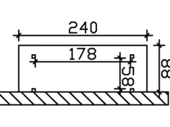 Holzunterstand Paul 1 240 x 88 cm*Skan Holz