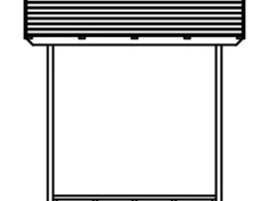 Holzunterstand Paul 1 240 x 88 cm*Skan Holz