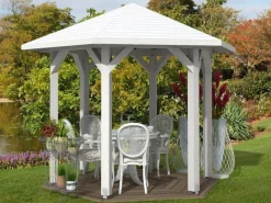 Pavillon Nancy 1 Leimholz 360 cm x 312 cm*Skan Holz Clearance